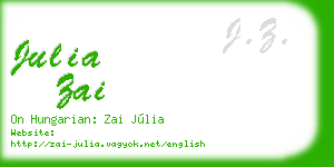 julia zai business card